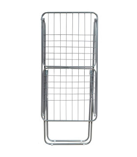 Tradineur - Tendedero plegable de aluminio con 20 metros espacio de tendido, soporte para tender ropa, patas antideslizantes (Plateado, 185 x 55 x 120 cm)