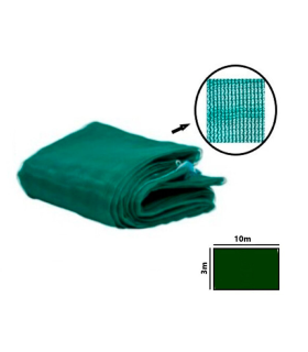 Tradineur - Malla para recogida de aceitunas, polietileno alta densidad, red de recolección de frutos, resistente y duradera, ligera y cómoda de transportar, 75 g/m2 (Verde, 3 x 10 m)