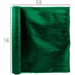 Tradineur - Rollo de malla de sombreo tupida, cierre de ocultación de 120 g/m2, alta resistencia, tela para cercar jardines, fin