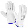 Guantes de trabajo de piel flor de vacuno, resistentes a la abrasión, protección, conductor, construcción, jardinería, adulto, g