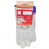 Guantes de trabajo de piel flor de vacuno, resistentes a la abrasión, protección, conductor, construcción, jardinería, adulto, g