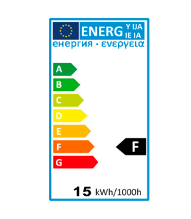 Tradineur - Bombilla LED estándar, globo, A65, E27, 15W equivalente a 135W, 1482 lúmenes, 6500K, luz blanca fría, eficiencia energética F, 20000 horas, 12 x 6,5 cm