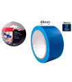 Tradineur - Pack de 3 cintas americanas extrafuerte, universal, fuerte adherencia, impermeable, corte fácil, reparar, sellar, reforzar, fijar, multiusos, bricolaje (Azul - 48 mm x 16 m)