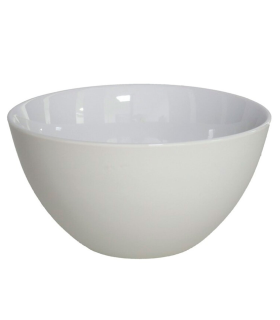 Tradineur - Bol de porcelana, cuenco, tazón de desayuno, cereales, postres, aperitivos, sopa, apto para lavavajillas y microondas (Blanco, Ø 13 cm)