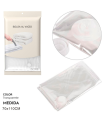 Tradineur - Pack de 4 bolsas salva espacio transparentes, almacenaje, guardar ropa al vacío, ahorro de espacio, envasar prendas, ropa de cama, mantas, 70 x 110 cm