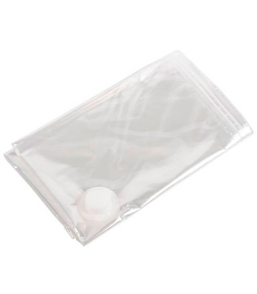 Tradineur - Pack de 2 bolsas salva espacio transparentes, almacenaje, guardar ropa al vacío, ahorro de espacio, envasar prendas, ropa de cama, mantas, 80 x 120 cm