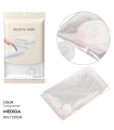 Tradineur - Pack de 2 bolsas salva espacio transparentes, almacenaje, guardar ropa al vacío, ahorro de espacio, envasar prendas, ropa de cama, mantas, 80 x 120 cm