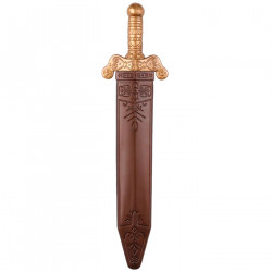 Tradineur - Espada romana de plástico de 50 cm para jóvenes y adultos, complementos para carnaval, halloween y celebraciones - 4