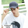 Tradineur - Gorra con ajuste posterior regulable, adulto, 100% poliéster, accesorio deporte, skate, aire libre (Gris oscuro, tal