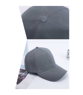 Tradineur - Gorra con ajuste posterior de velcro, adulto, 100% poliéster, accesorio deporte, skate, aire libre (Gris oscuro, talla única, unisex)