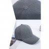 Tradineur - Gorra con ajuste posterior regulable, adulto, 100% poliéster, accesorio deporte, skate, aire libre (Gris oscuro, tal