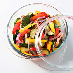Tradineur - Cacerola redonda de vidrio borosilicato con tapa, molde, fuente para horno, lasaña, apta para microondas, asar, horn