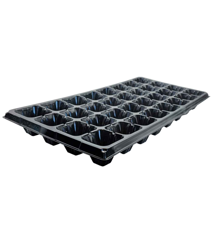 Tradineur - Semillero plástico 32 Plantas - Bandejas de Semilleros 32-celda - Propagador Germinador de Semillas - 5,5 x 54 x 19 cm