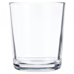 Tradineur - Set de 4 vasos de cristal 295 ml, modelo París, juego de vasos clásicos para agua, bebidas, 8 x 9 cm, resistentes, l