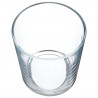 Tradineur - Set de 4 vasos de cristal 295 ml, modelo París, juego de vasos clásicos para agua, bebidas, 8 x 9 cm, resistentes, l