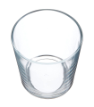 Tradineur - Set de 6 vasos de cristal 295 ml, modelo París, juego de vasos clásicos para agua, bebidas, 8 x 9 cm, resistentes, ligeros, aptos para lavavajillas