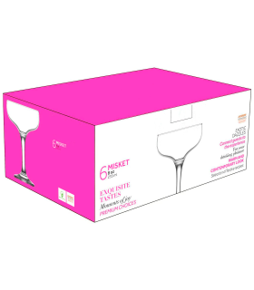 Tradineur - Set de 6 copas de champagne de cristal, 235 ml, modelo Misket, juego de copas clásicas con tallo fino 9,5 x 13,5 cm para champán, cava, cócteles, ligeras, aptas para lavavajillas