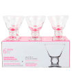 Tradineur - Set de 6 copas de helado, cristal liso, modelo orion, diseño sofisticado y elegante, postres, cócteles, aptas para lavavajillas (250 ml, 11 cm)