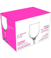 Tradineur - Set de 6 copas de cristal, modelo Nevakar, para cócteles, vino, bebidas, resistentes, aptas para lavavajillas, celebraciones (320 ml, 17 cm)