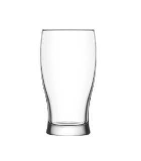 Tradineur - Set de 6 vasos de cerveza "Belek", cristal con base gruesa, resistentes, aptos para lavavajillas, bebidas, refrescos, 13,7 x 6,9 cm, 375 ml