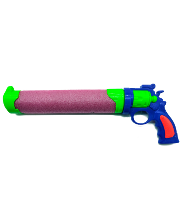 Tradineur - Pistola de agua con diseño de revolver, fabricado en FOAM y plástico, Para mayores de 3 años, Color Surtido. 14 x 42 x 4,5 cm. 