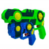 Tradineur - Pistolas de agua doble, dos pistolas de agua en una, Para mayores de 3 años, 16,5 x 25,5 x 4,5 cm, Color Surtido.