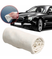 Tradineur - Pack de 2 bayetas de cuero natural de ante para coche, superficie extra suave, limpieza interior, lavado exterior de vehículos, ventanillas, volante, tapicería, 50 x 60 cm