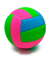 Tradineur - Balón de Voleibol Tricolor - Fabricado en PVC - Ideal para jugar en la playa, piscina o patio - Ø 22 cm - Color Aleatorio