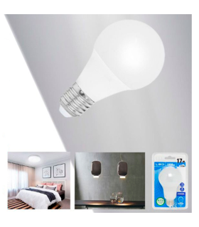 Tradineur - Bombilla LED estándar, globo, A70, E27, 17W equivalente a 153W, 1530 lúmenes, 6400K, luz blanca fría, eficiencia energética A+, 20000 horas, 14 x 7 cm