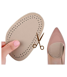 Tradineur - Pack de 4 Pares de Plantillas Adhesivas Antideslizante para Tacones - Ideal para Aliviar el dolor de los pies - 13 x 8,5 cm - Color Aleatorio