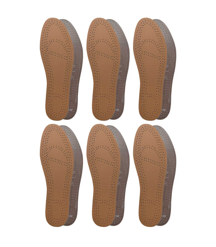 Tradineur - Pack de 6 Pares de plantillas para zapatos recortable - Fabricado en Espuma Transpirable - Talla 35-49 cm 