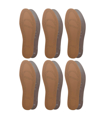 Tradineur - Pack de 6 Pares de plantillas para zapatos recortable - Fabricado en Espuma Transpirable - Talla 35-49 cm 