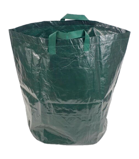 Tradineur - Pack de 2 Bolsas/Sacos para Jardín - Fabricado en Plástico - Ideal para ahorrar espacio en tu jardín - Capacidad de 120 L - Ø 45 x 75 cm - Color Verde