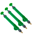 Tradineur - Pack de 3 Pulverizadores para botellas - Fabricado en Plástico - Herramienta de riego manual para plantas - 29 cm - Color Verde