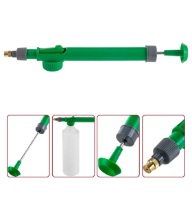 Tradineur - Pack de 3 Pulverizadores para botellas - Fabricado en Plástico - Herramienta de riego manual para plantas - 29 cm - Color Verde