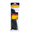 Tradineur - Pack de 400 bridas de nylon, bridas universales para organización de cables, reutilizables, resistentes a UV y tracción, interior y exterior (Negro - 3,6 x 200 mm)