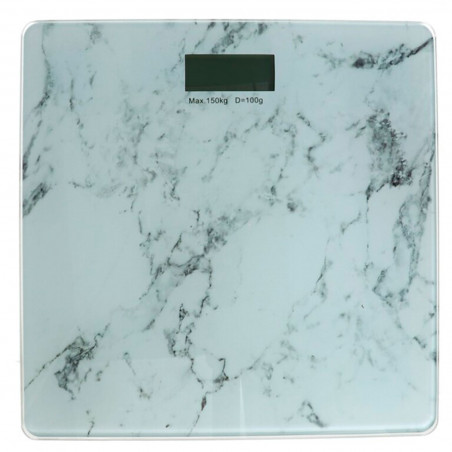 Tradineur - Báscula de baño digital de vidrio templado, sensor de alta precisión, encendido a presión, pantalla LCD, máx. 180 kg