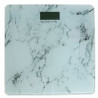 Tradineur - Báscula de baño digital de vidrio templado, sensor de alta precisión, encendido a presión, pantalla LCD, máx. 180 kg