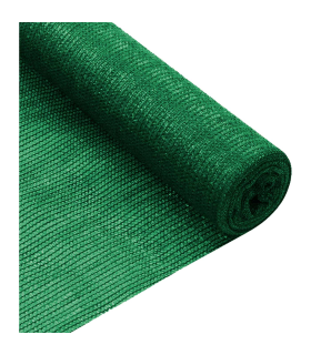 Tradineur - Rollo de malla de sombreo tupida, cierre de ocultación de 120 g/m2, alta resistencia, tela para cercar jardines, fincas, huertos, vallas (Verde, 1,5 x 5 m)