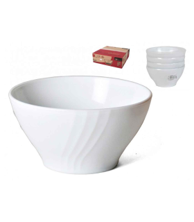 Bol clásico de cerámica blanca, ideal para desayunar, tomar sopa, aperitivos. Apto para lavavajillas y microondas. Diametro: 13 cm