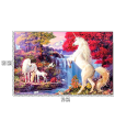 Tradineur - Puzzle/Rompecabezas de 1000 piezas - Diseño Unicornios - Fabricación en España - Rompecabezas para toda la familia - 75 x 50 cm