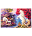 Tradineur - Puzzle/Rompecabezas de 1000 piezas - Diseño Unicornios - Fabricación en España - Rompecabezas para toda la familia - 75 x 50 cm