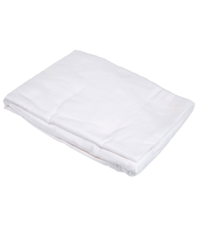 Tradineur - Sábana bajera ajustable de 50% algodón y 50% poliéster para cama de 105, especial pieles sensibles, suave y transpirable (Blanco - 1,05 x 200 cm)