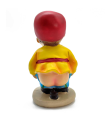 Tradineur - Figura de caganer catalán para Belén - Estilo naïf - Marmolina - Adorno divertido para nacimiento, Navidad, decoración tradicional, 9 x 4,5 x 4,5 cm