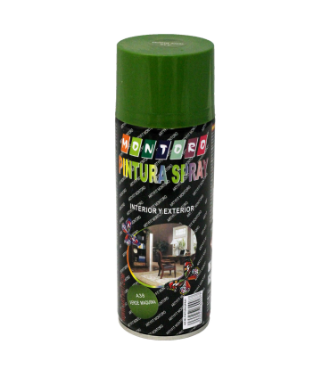 Montoro - Bote de pintura en spray verde máquina A38 400 ml, válido para multitud de superficies de interior y exterior