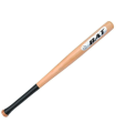 Tradineur - Bate de béisbol de madera, agarre antideslizante, prácticas, entranamientos, deporte, aire libre, adolescentes, adultos, 72 cm