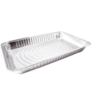 Tradineur - Bandeja de aluminio rectangular, ideal para hornear, higiénica y resistente, recetas al horno, postres, verduras, asados, 52 x 32,5 x 5,5 cm