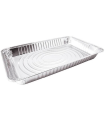 Tradineur - Bandeja de aluminio rectangular, ideal para hornear, higiénica y resistente, recetas al horno, postres, verduras, asados, 52 x 32,5 x 5,5 cm