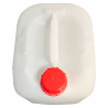 Tradineur - Garrafa de plástico apta para uso alimentario, bidón, tangue de agua, jarra, ideal para agua, bebidas, líquidos, col