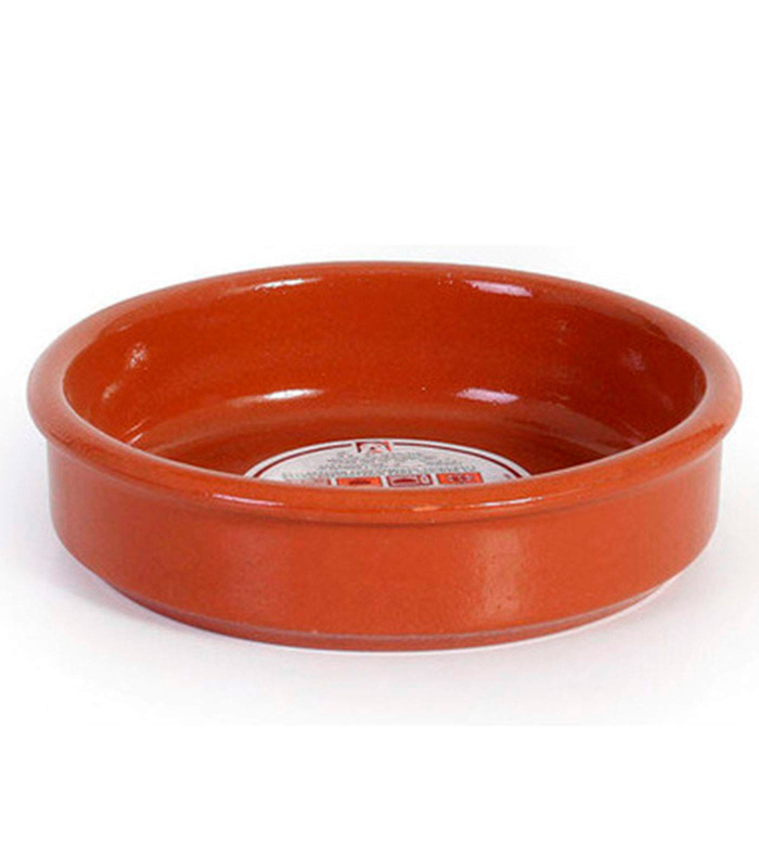 Cazuela redonda de barro - Apta para vitro y horno - Ideal para guisos y asados caseros – Ø 14 cm